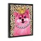 Stupell Industries Pink Royal Pomeranian Floating Frame Design by Matthew Piotrowicz
